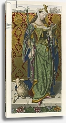 Постер Шоу Анри (акв) Saint Agnes, c 1520, from a Picture by Lucas van Leyden