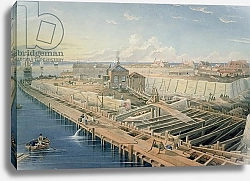 Постер Картер Генри Construction of Docks