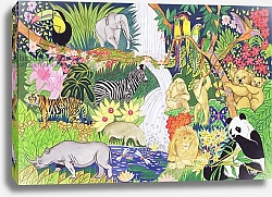 Постер Тодд Тони (совр) Jungle Animals