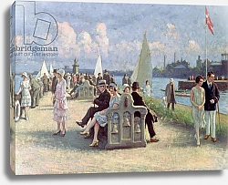 Постер Фишер Поль People on a Promenade