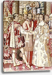 Постер Школа: Фламандская 17 в. The Charles V Tapestry depicting the Marriage of Charles V, c.1630-40