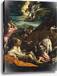 Постер Бассано Якопо The Annunciation to the Shepherds, c.1555/1560