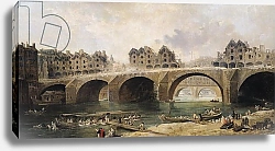 Постер Робер Юбер Demolition of the Houses on the Notre-Dame Bridge, c.1786