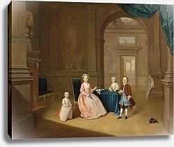 Постер Девис Артур Portrait of a Group of Children, c.1743