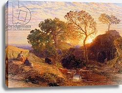 Постер Палмер Самуэль Sunset, c.1861