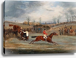 Постер Олкен Генри (охота) Scenes from a steeplechase- Near the Finish 1845