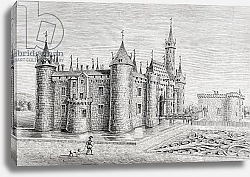 Постер Школа: Французская The Chateau of Rambouillet, France, after an 18th century engraving, 'Les Arts au Moyen Age', 1873