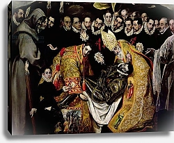 Постер Эль Греко The Burial of Count Orgaz, from a legend of 1323, 1586-88