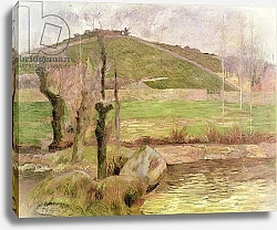 Постер Гоген Поль (Paul Gauguin) Landscape near Pont-Aven, 1888