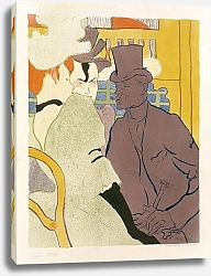 Постер Тулуз-Лотрек Анри (Henri Toulouse-Lautrec) Англичанин в Мулен Руж