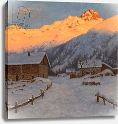 Постер Шульце Иван Evening on the mountain, Haute-Savoie