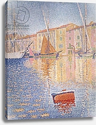 Постер Синьяк Поль (Paul Signac) The Red Buoy, Saint Tropez, 1895