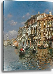 Постер Санторо Рубенс Gondolas On The Grand Canal, Venice