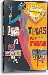 Постер Клейн Давид Las Vegas; fly TWA