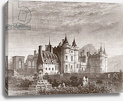 Постер The Palace of Holyroodhouse, popularly known as Holyrood Palace, Edinburgh, Scotland.