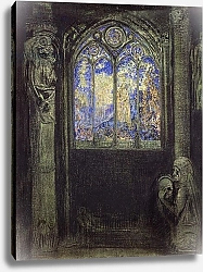 Постер Редон Одилон The Stained Glass Window, 1904