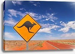 Постер Австралийские бесконечные дороги