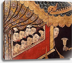 Постер Школа: Тайская Detail from a mural at Wat Phra Singh 2