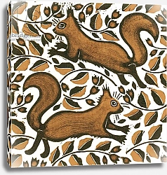 Постер Морли Нэт (совр) Beechnut Squirrels, 2002