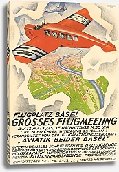 Постер Flugplatz Basel; Grosses Flugmeeting