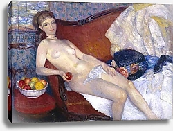 Постер Глакенс Уильям Джеймс Girl with Apple, 1909-10
