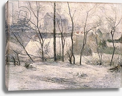 Постер Гоген Поль (Paul Gauguin) Winter Landscape, 1879