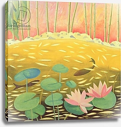 Постер Хьюго Мари (совр) Water Lily Pond III, 1994