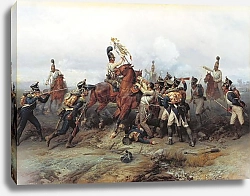 Постер Виллевальде Богдан Подвиг конного полка в сражении при Аустерлице в 1805 году. 1884