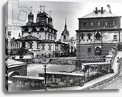 Постер House of the Romanov Boyars in the Monastery of the Sign, and the Cathedral of the Sign, Moscow