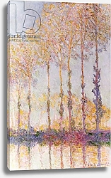 Постер Моне Клод (Claude Monet) Poplars on the Banks of the Epte, 1891