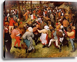 Постер Брейгель Питер Старший The Wedding Dance, c.1566