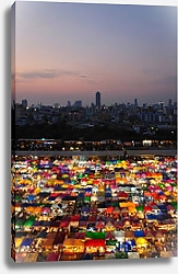 Постер Таиланд, Бангкок. Ночной рынок