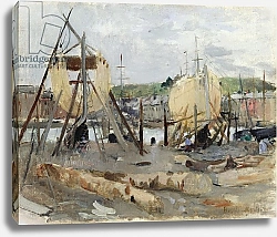 Постер Моризо Берта Boat building, 1874