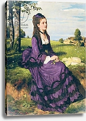 Постер Синьеи-Мерше Пал Woman in Violet, 1874