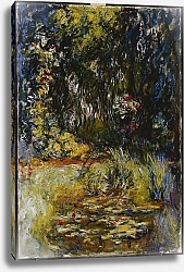 Постер Моне Клод (Claude Monet) Corner of a Pond with Waterlilies, 1918