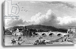 Постер Весталл Уильям (грав) Strammongate Bridge, Kendal, engraved by E. Finden, 1830