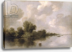 Постер Русдал Соломон River Landscape, 1632