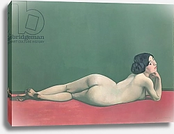 Постер Валлоттон Феликс Nude Stretched out on a Piece of Cloth, 1909