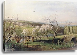 Постер Саврасов Алексей Сельский вид. 1867