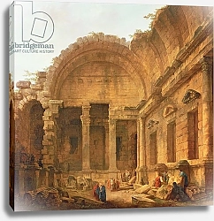 Постер Робер Юбер Interior of the Temple of Diana at Nimes, 1787