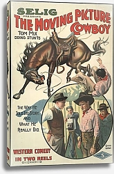 Постер Гоэс Лито Ко The moving picture cowboy Tom Mix doing stunts