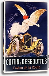 Постер Д'Илен Жан Cottin et Desgouttes, L'avion de la route