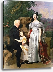 Постер Вальдмюллер Фердинанд The Kerzman Family, c.1840