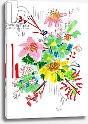 Постер Чамберс Джо (совр) Floral Sketch 2, 2014