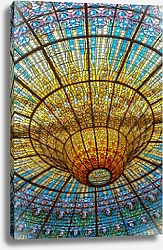 Постер Испания. Дворец Каталонской Музыки в Барселоне. Потолок