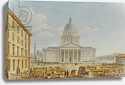 Постер Николле Виктор (грав) View of the Church of St. Genevieve, the Pantheon, 18th-19th century