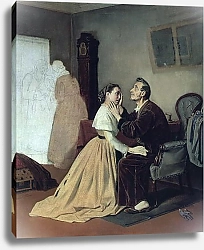 Постер Перов Василий Приезд институтки к слепому отцу.1870