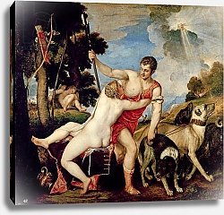 Постер Тициан (Tiziano Vecellio) Venus and Adonis, 1553
