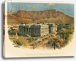 Постер Уилкинсон Чарльз Parliament house & Table mountain, Cape Town