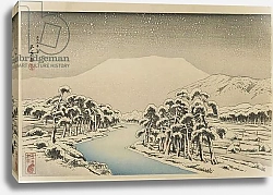 Постер Хасигути Гоё Mount Ibuki in Snow, Taisho era, January 1920